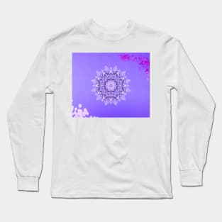 mandala purple Long Sleeve T-Shirt